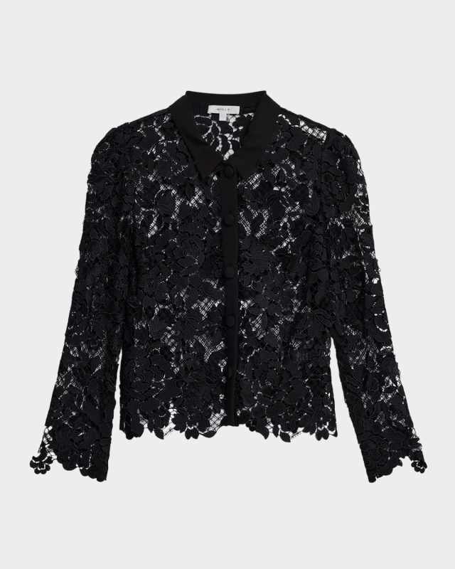 June Rose Mosaic Lace Blous